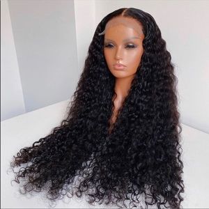 28 inch Luxurious deep wave human hair wig